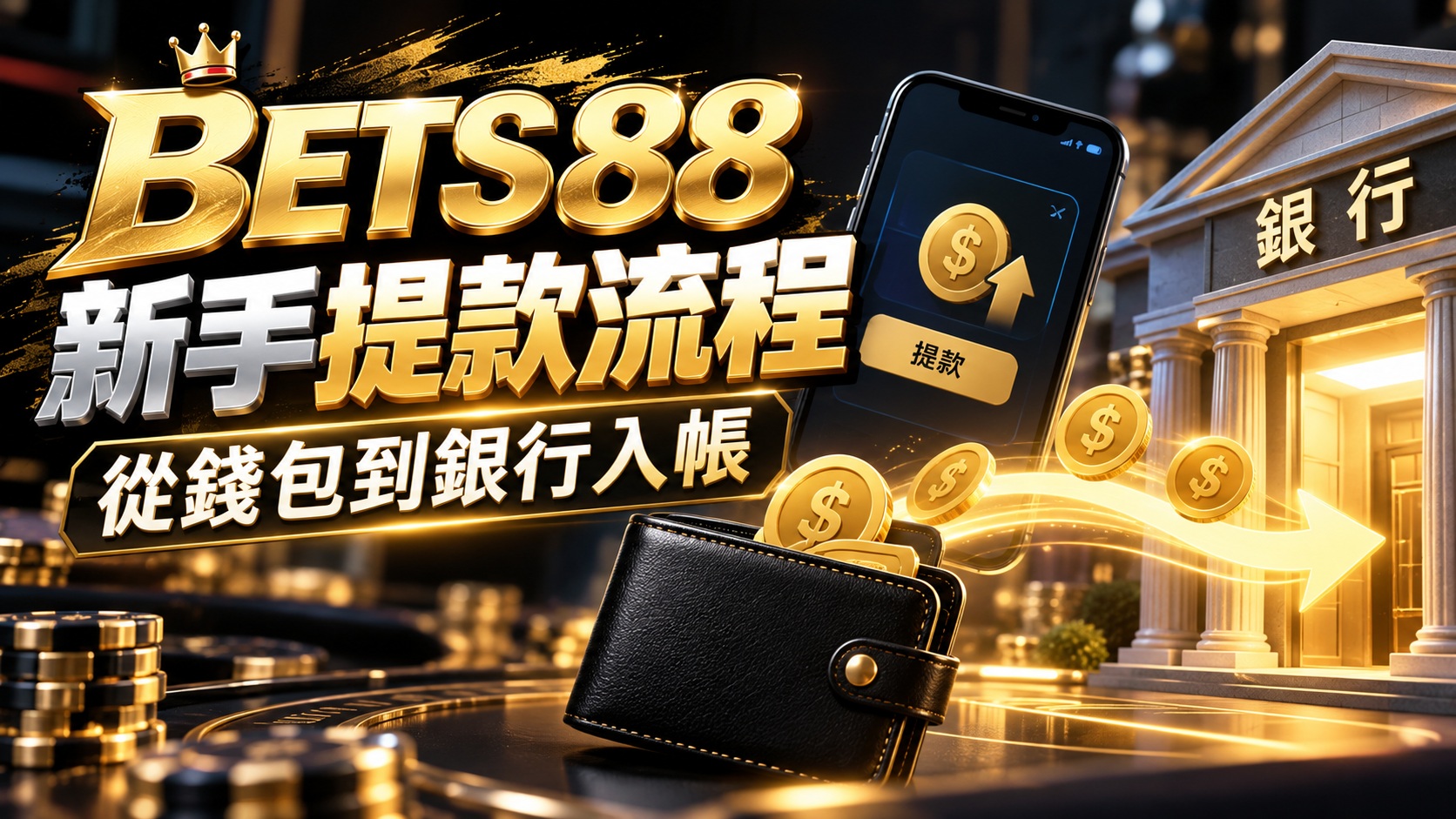 BETS88新手提款流程：從錢包到銀行入帳